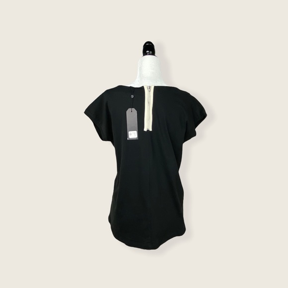 Coupé Collection Cotton & Faux Leather & Jewel Tee - Picture 6 of 6